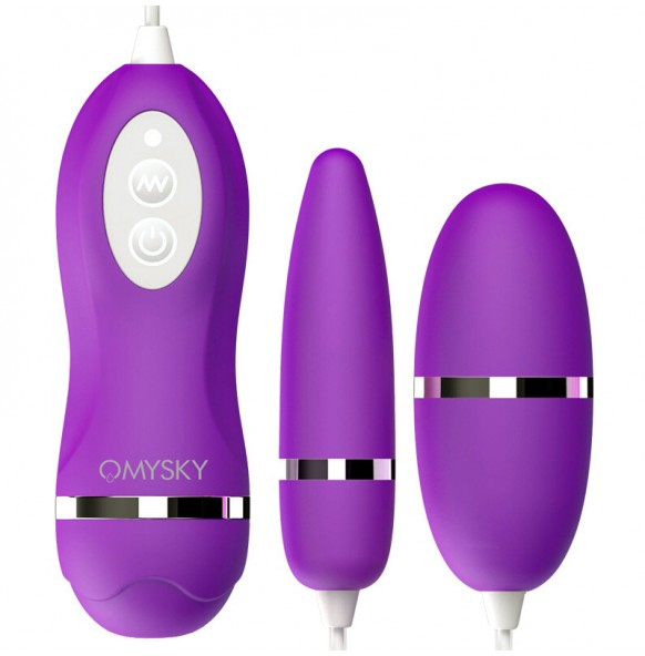 Taiwan OMYSKY - Stimulate Dual Vibrating Eggs (Purple) Taiwan OMYSKY - Stimulate Dual Vibrating Eggs (Purple)